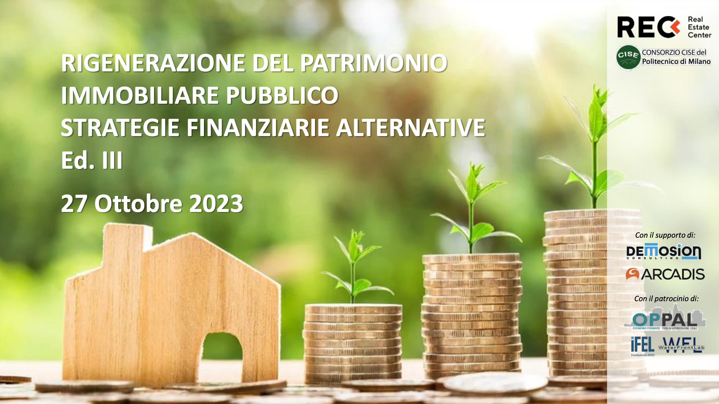 Corsi Executive – Rigenerazione del patrimonio immobiliare pubblico. Strategie finanziarie alternative | Ed. III