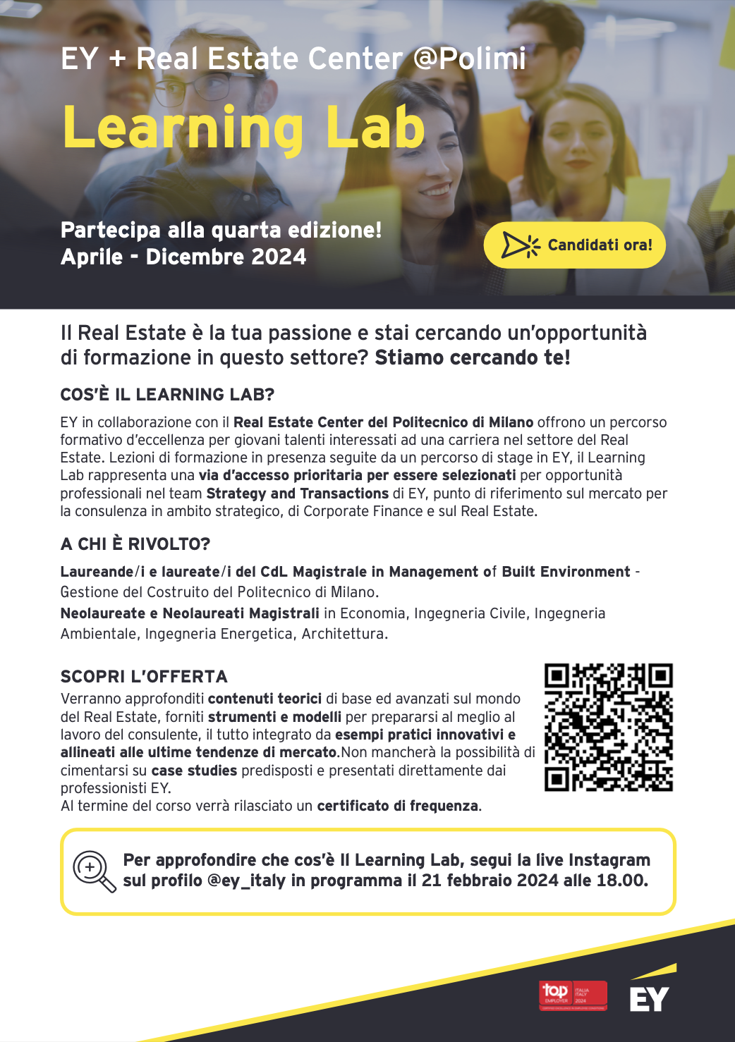 Learning Lab: EY + Real Estate Center | IV Ed.